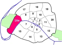 epaviste à proximité de Paris 16e Arrondissement