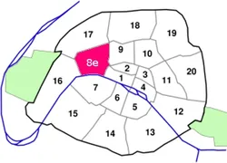 epaviste à proximité de Paris 8e Arrondissement